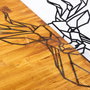 Wallity Deer1 Accesorio Decorativo de Pared de Madera y Metal